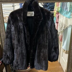Blackglama Very Dark Brown Mink Coat